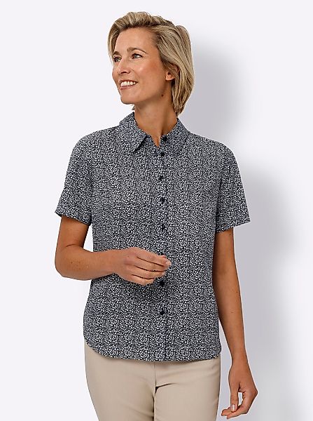 Sieh an! Klassische Bluse Kurzarm-Bluse günstig online kaufen