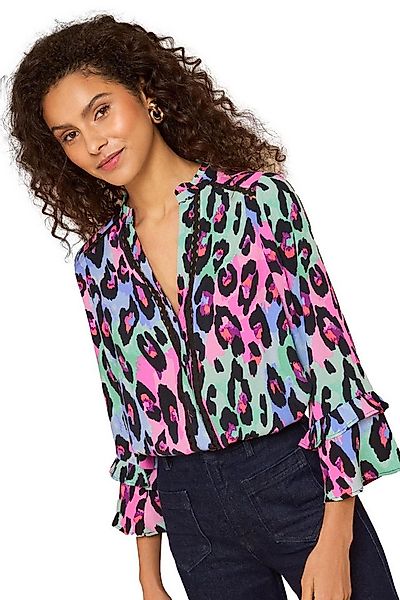 Love & Roses Langarmbluse Love & Roses geknöpfte Bluse mit 3/4-Ärmeln (1-tl günstig online kaufen