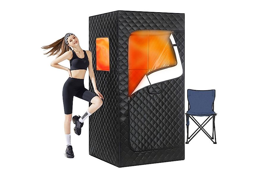 kehot Sauna Dampfsauna für Zuhause 90×90×180 cm, Tragbare Heims Sauna, Ents günstig online kaufen