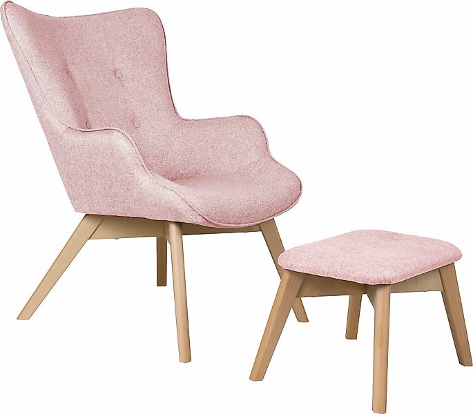 Home affaire Sessel "Nicko" wahlweise mit und ohne Hocker günstig online kaufen