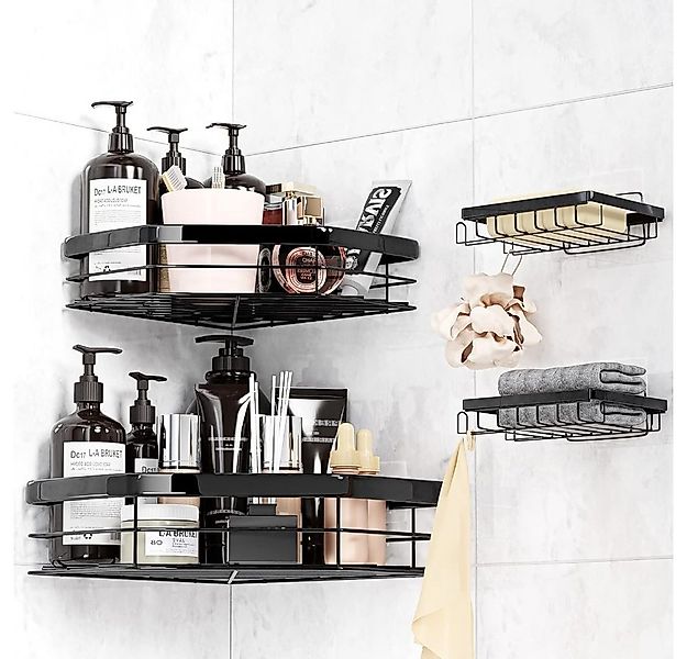 LA CUTE Badregal Eck-Duschablage aus Edelstahl, rostfrei, kratzfest, ohne B günstig online kaufen