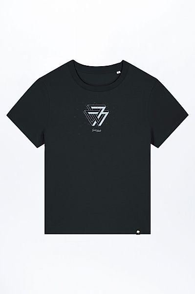 Melange Triangle T-Shirt für Frauen günstig online kaufen