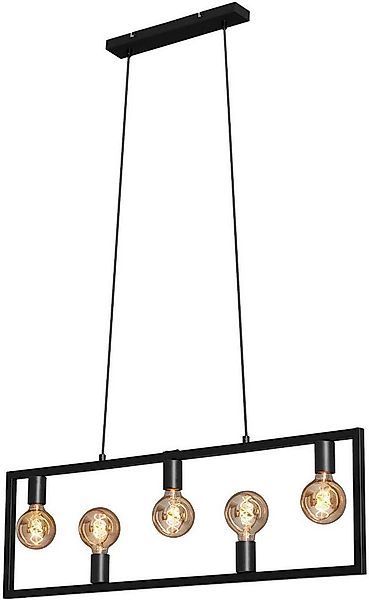 Briloner Leuchten Pendelleuchte Pendelleuchte KOTAK, schwarz, E27, hängend günstig online kaufen