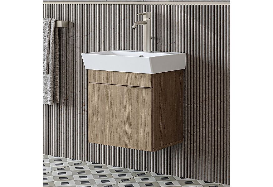 Roomart Badmöbel-Set Badmöbel Set LYCIA 50 cm, 4-teilig mit Keramikbecken & günstig online kaufen