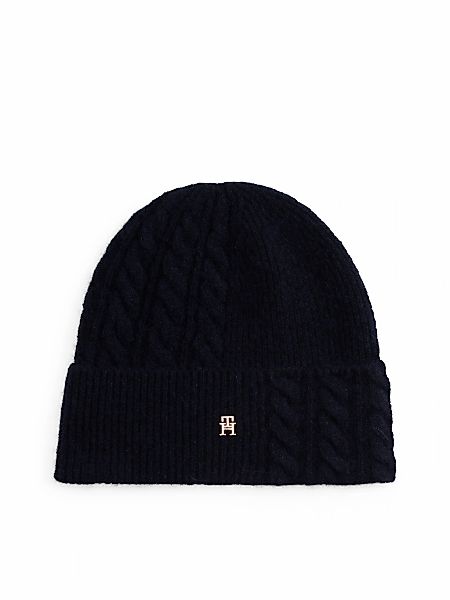 Tommy Hilfiger Beanie "TH ELEVATED CHIC FLUFFY", flauschig, mit Wolle, ca. günstig online kaufen