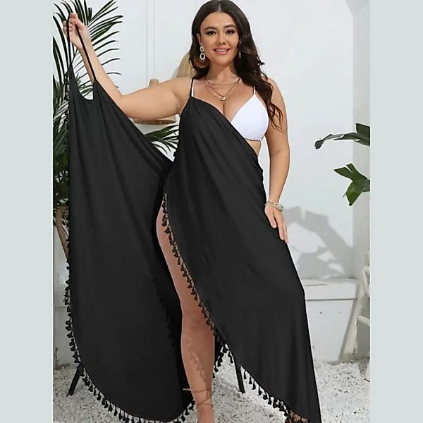 AUKUU Strandkleid Große Größe einteiliges Strandkleid unregelmäßiges Träger günstig online kaufen