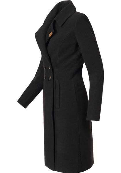 Navahoo Wintermantel "Wooly" edler Damen Trenchcoat in Wollmantel-Optik günstig online kaufen
