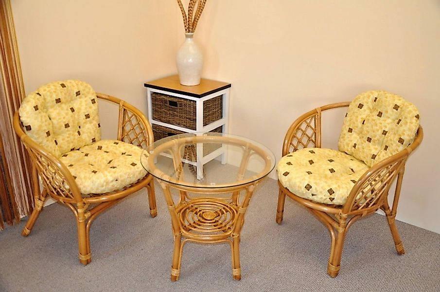 Rattani Rattanstuhl Rattangarnitur, Rattangruppe Bahama, Set günstig online kaufen