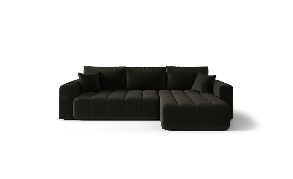 Ecksofa  Milo ¦ schwarz ¦ Maße (cm): B: 280 H: 85 Polstermöbel > Sofas > 3- günstig online kaufen