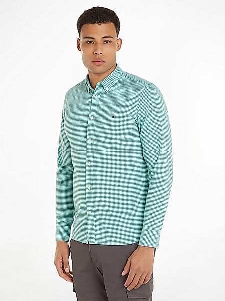 Tommy Hilfiger Karohemd FLEX TEXTURED GINGHAM SF SHIRT mit kleiner Logostic günstig online kaufen