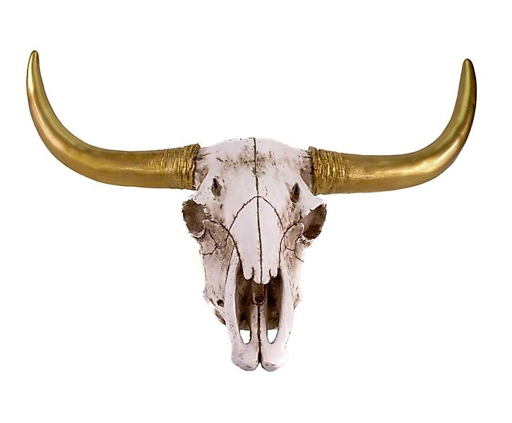 Kremers Schatzkiste Tierfigur Büffelschädel Gold Hörner günstig online kaufen