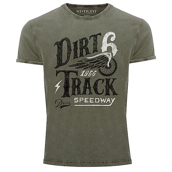 Print-Shirt Cooles Angesagtes Herren T-Shirt Vintage Shirt Dirt Track Racin günstig online kaufen