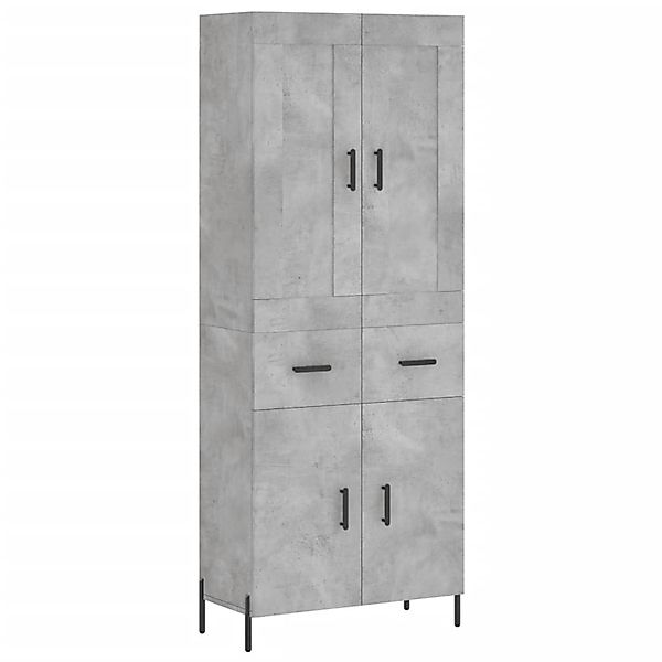vidaXL Highboard Betongrau 69,5x34x180 cm Holzwerkstoff 3199885 günstig online kaufen