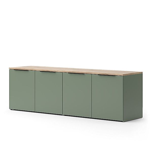 Vicco Wohnwand Wido, Grün/Sonoma, 2 Teile günstig online kaufen