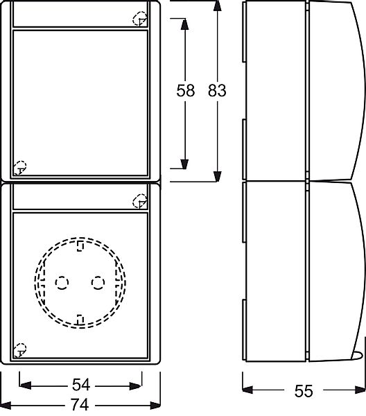 Busch-Jaeger Kombination Steckd.+We.schalter 2601/6/20 EW-53 - 2CKA001684A0 günstig online kaufen