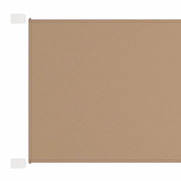 furnicato Senkrechtmarkise Taupe 60x1200 cm Oxford-Gewebe günstig online kaufen