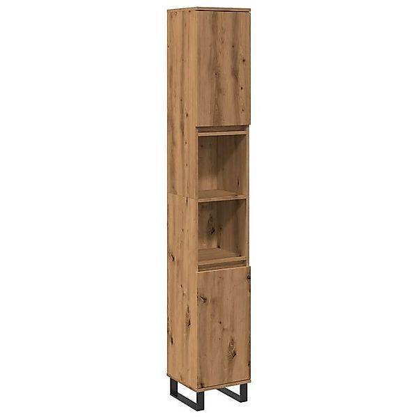 vidaXL Badezimmerspiegelschrank Badschrank Artisan-Eiche 30x30x190 cm Holzw günstig online kaufen