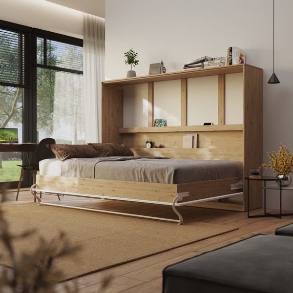 SMARTBett Schrankbett Standard 140x200 cm, Wildeiche günstig online kaufen