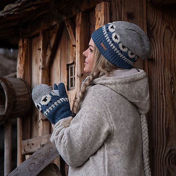 McRon Fäustlinge Gestrickte Fäustlinge im Schaf Design "Modell Samarella" h günstig online kaufen