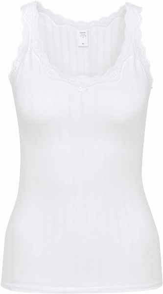 CALIDA Tanktop "Etude Toujours" zarte Spitze, Nadelstreifen-Design, Cotton- günstig online kaufen