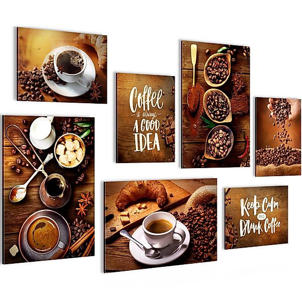 Novart Wandbild Küche Esszimmer Kaffee Braun günstig online kaufen