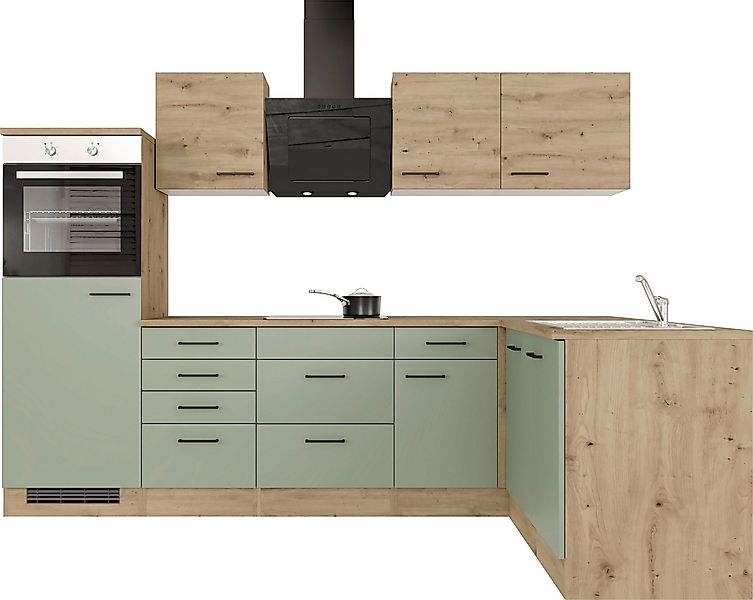 Flex-Well Küchenzeile Cara, mit und ohne E-Geräten erhältlich, Gesamtbreite günstig online kaufen