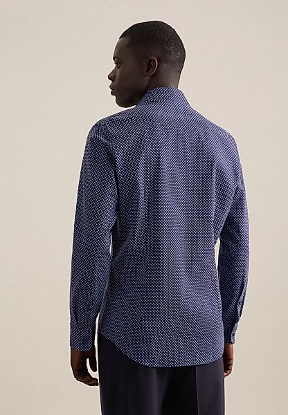 seidensticker Businesshemd "Slim", Slim Langarm Kentkragen Druck günstig online kaufen