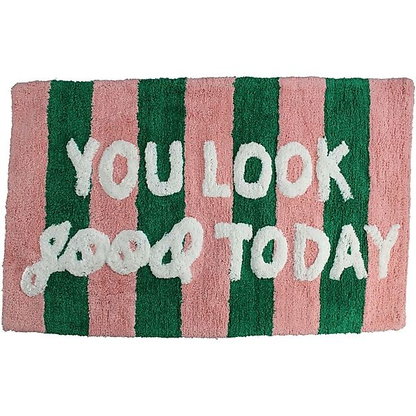 Badematte "you look good today" 50x80cm günstig online kaufen