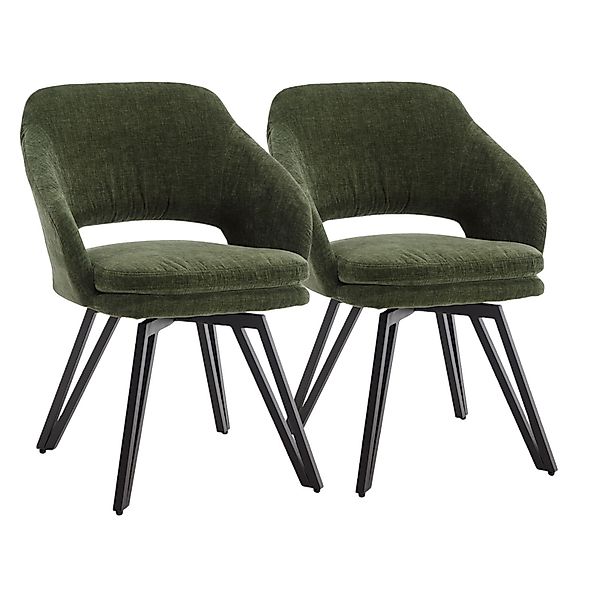 CHAIRUS Esszimmerstuhl 2er Set Leinen/Chenille-Esszimmerstühle mit günstig online kaufen