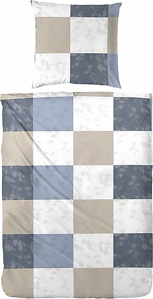 Primera Bettwäsche "Perkal Bettwäsche Gambit" 2 Stk. mit einem modernen Kar günstig online kaufen