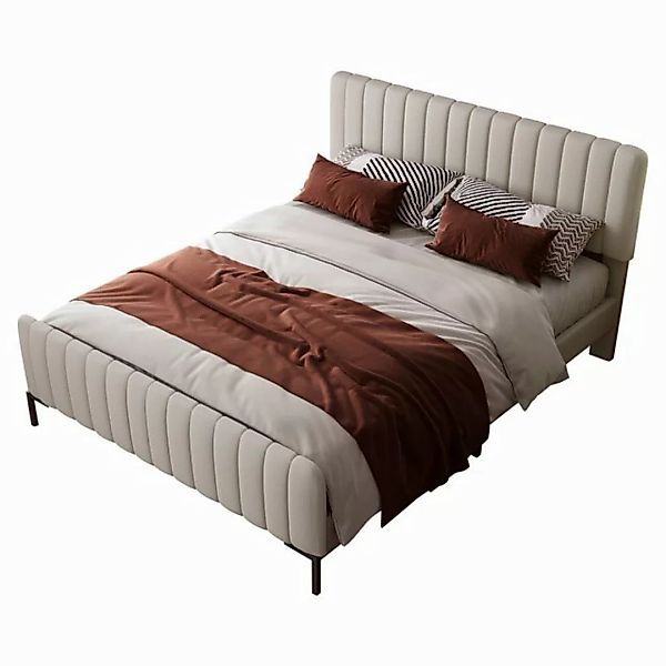 MODFU Polsterbett Einzelbett Stauraumbett Bett (140x200cm Ohne Matratze), B günstig online kaufen