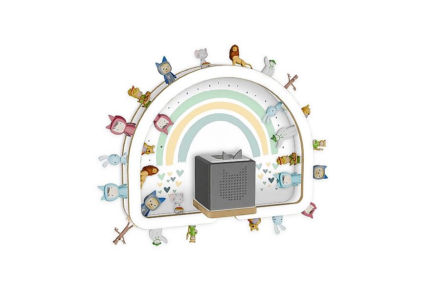 Holzura Kinderregal Tonie Regal Regenbogen mit magnetischem Rahmen für Toni günstig online kaufen