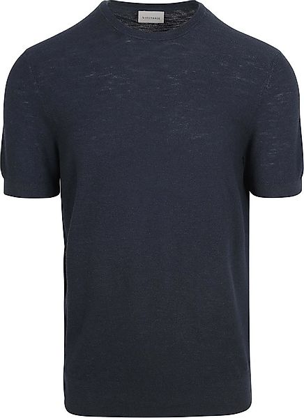 Suitable Piqué T-shirt Leinen Navy - Größe XXL günstig online kaufen