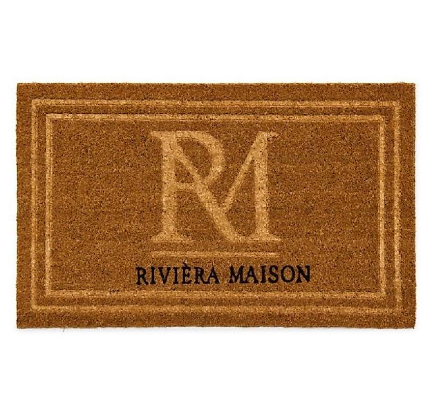 Rivièra Maison Fußmatte Fußmatte Monogram Classic (45x78cm) günstig online kaufen