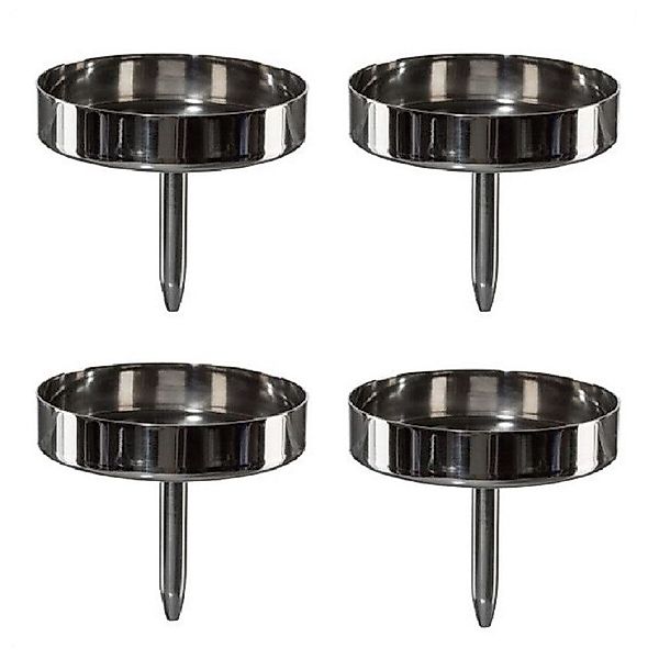 Gasper Teelichthalter 4er Set Edelstahl Kerzenpick, günstig online kaufen