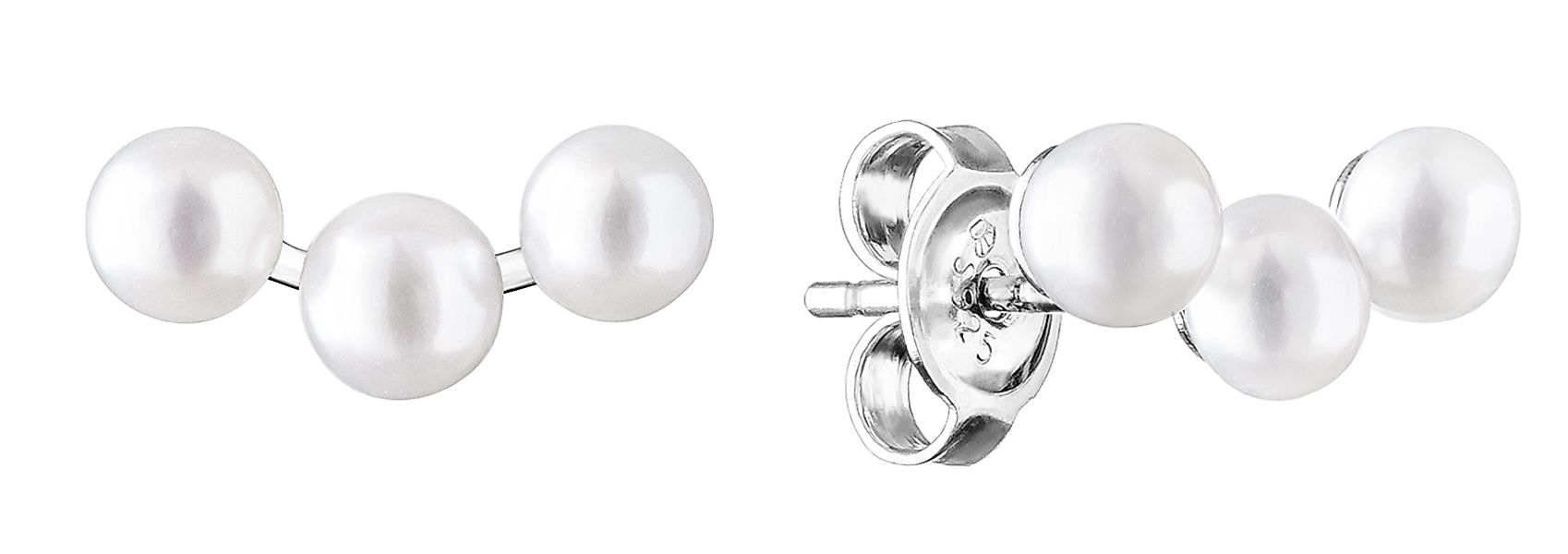 Gaura Pearls Paar Ohrstecker, 3 echte günstig online kaufen