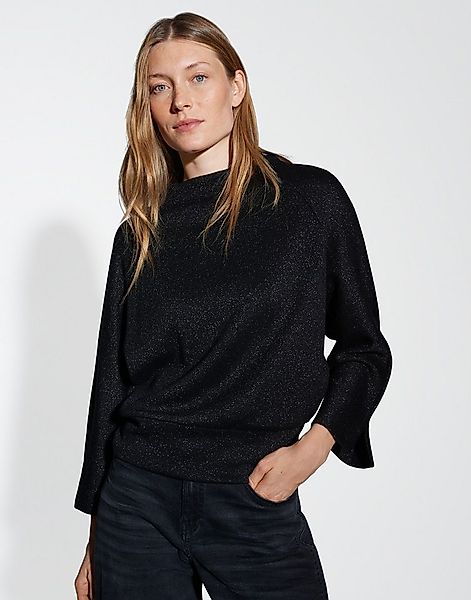 OPUS Sweatshirt GLANTINA Loose mit Glanz Effekt günstig online kaufen