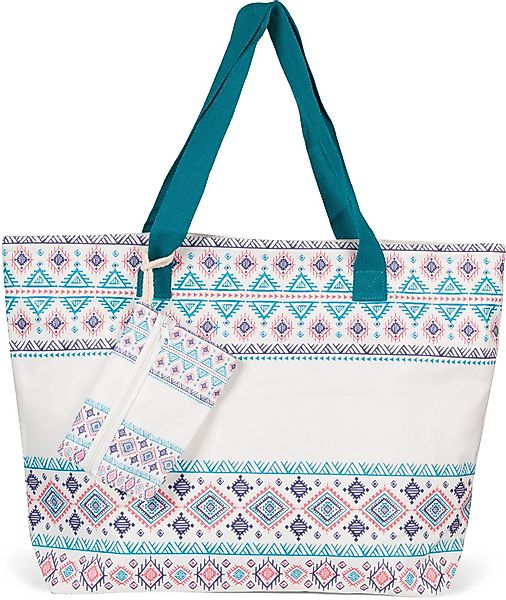 styleBREAKER Strandtasche Strandtasche Azteken Muster - günstig online kaufen