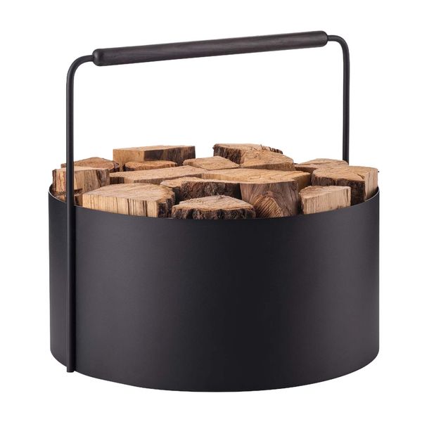 blomus Kaminofen-Erweiterungssegmet Blomus 67077 Holzkorb Kaminholzkorb günstig online kaufen