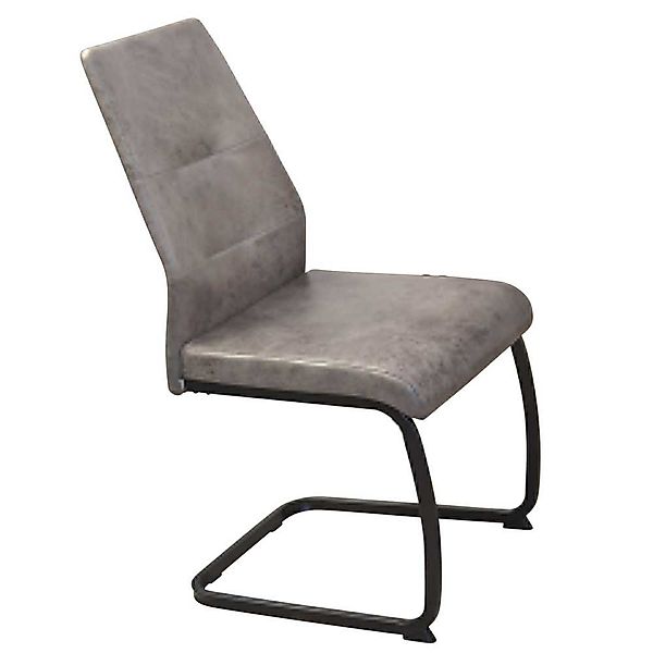 Swingstuhl Set in Grau Vintage und Schwarz 47 cm Sitzhöhe (4er Set) günstig online kaufen