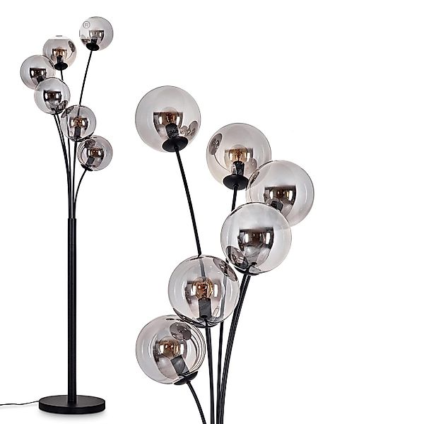 hofstein Stehlampe Stehlampe aus Metall/Glas in günstig online kaufen