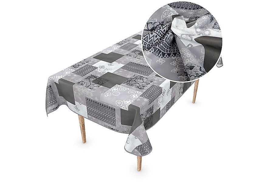 ANRO Tischdecke PVC Freie wie Wachstuch Gartentischdecke extra dünn & robus günstig online kaufen