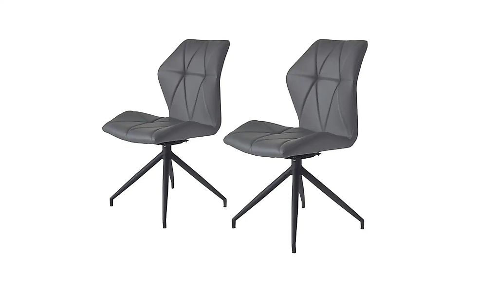 by Living Esszimmerstuhl 2er-Set  Imke ¦ grau ¦ Maße (cm): B: 52 H: 90,5 St günstig online kaufen