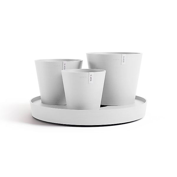 Ecopots Pflanztopf Dubai Weiß 56 cm x 30 cm günstig online kaufen