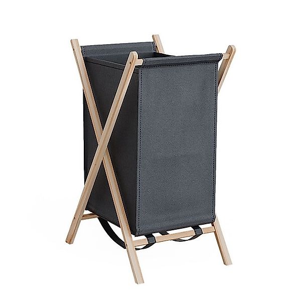 Vicco Wäscheschrank Bruno, Grau/Holz, 40 x günstig online kaufen