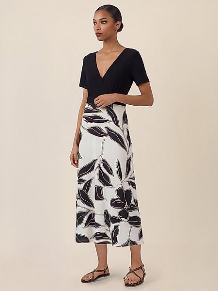 Apart Jerseykleid mit Wickeloptik und floralem Print günstig online kaufen