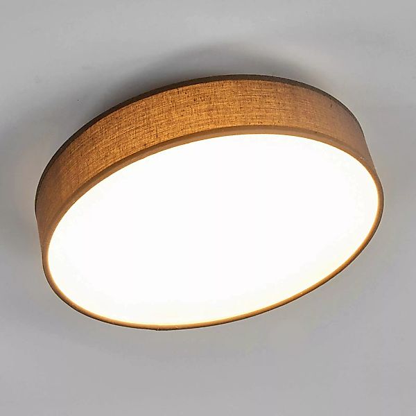 LED-Stoffdeckenlampe Saira, 30 cm, grau günstig online kaufen