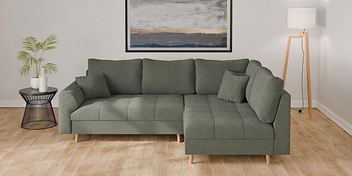 Home affaire Ecksofa »CHARRE L-Form mit Ottomane, Maße B/T/H: 231/161/81 cm günstig online kaufen