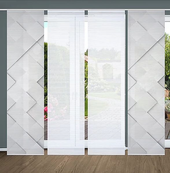 HOME in green Schiebegardine »SYLVIA« Paneelwagen 4 Stk. tlg. SET DIGITALDR günstig online kaufen