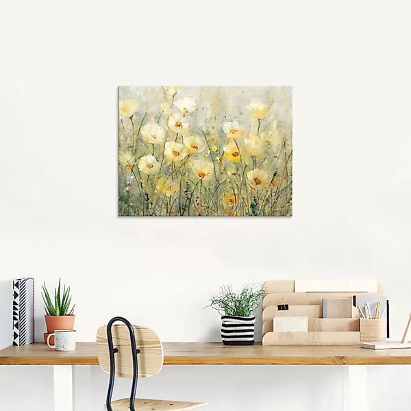 Artland Glasbild "Sommer in voller Blüte I", Blumenwiese, (1 St.) günstig online kaufen